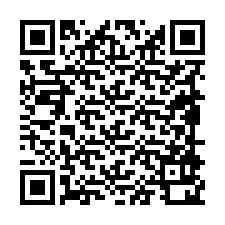 Codice QR per il numero di telefono +19898920978