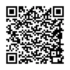 QR-код для номера телефона +19898920999