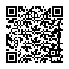 QR Code pour le numéro de téléphone +19898921124