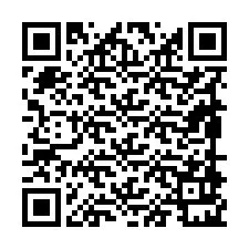 QR-код для номера телефона +19898921145