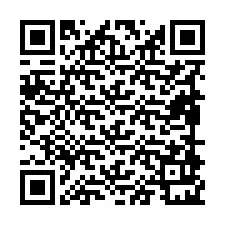 QR Code pour le numéro de téléphone +19898921187