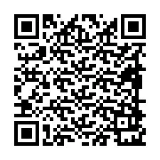 Codice QR per il numero di telefono +19898921263