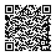 Codice QR per il numero di telefono +19898921288