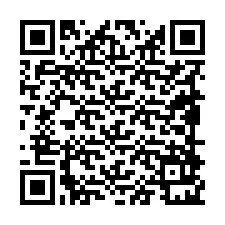 Codice QR per il numero di telefono +19898921638