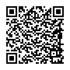 Codice QR per il numero di telefono +19898921664