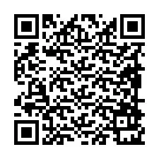 QR Code pour le numéro de téléphone +19898921776