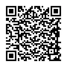 Código QR para número de teléfono +19898922132