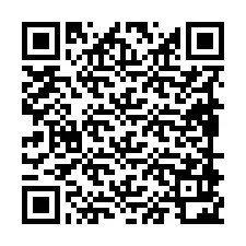 QR-code voor telefoonnummer +19898922196