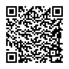 QR-koodi puhelinnumerolle +19898922365