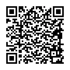 QR-код для номера телефона +19898922543