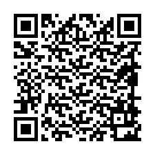 Codice QR per il numero di telefono +19898922549