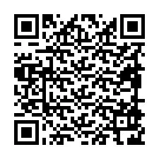 QR-код для номера телефона +19898926903