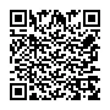 Código QR para número de teléfono +256772568587