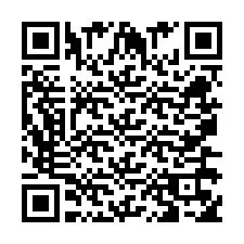 Codice QR per il numero di telefono +260763558788