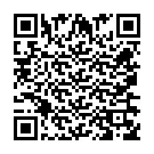 Codice QR per il numero di telefono +260763560789