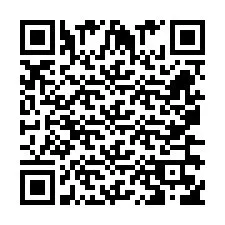 Código QR para número de teléfono +260763560795