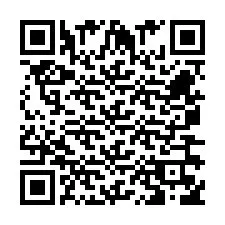 QR Code pour le numéro de téléphone +260763560847