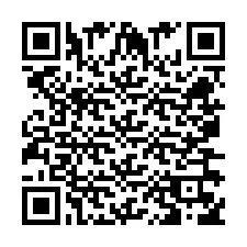 Código QR para número de teléfono +260763560998