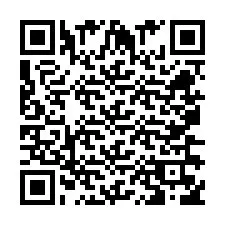 Código QR para número de telefone +260763561798