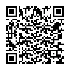 Código QR para número de teléfono +260763562047