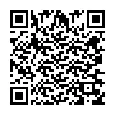 QR Code pour le numéro de téléphone +260763562192