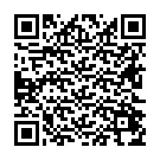 QR код за телефонен номер +26622474642