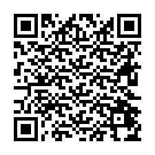 Código QR para número de teléfono +26622474790