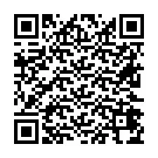 Código QR para número de teléfono +26622474889