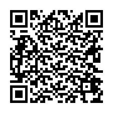 Código QR para número de teléfono +26622474970