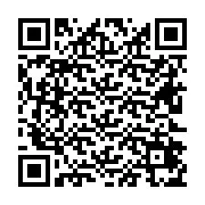 Código QR para número de telefone +26622475442