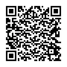 Codice QR per il numero di telefono +26622475631