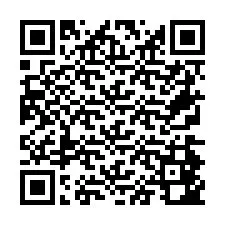 QR код за телефонен номер +26774842041