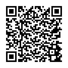 QR-code voor telefoonnummer +26774842048