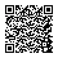 Código QR para número de teléfono +26774842075