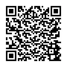 QR-code voor telefoonnummer +26774842084