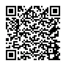 Código QR para número de teléfono +26774842091