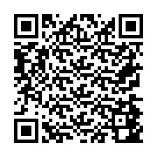 Codice QR per il numero di telefono +26774842115