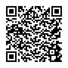 Código QR para número de teléfono +26774842149