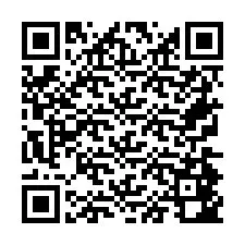 Código QR para número de telefone +26774842155