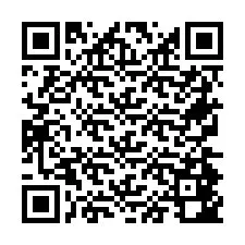 QR Code pour le numéro de téléphone +26774842162