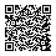 QR код за телефонен номер +26774842189