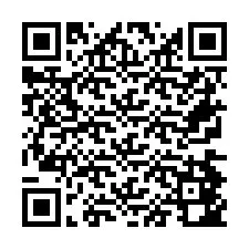 QR Code pour le numéro de téléphone +26774842205