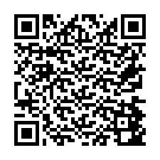 Codice QR per il numero di telefono +26774842209