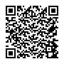 Codice QR per il numero di telefono +26774842213