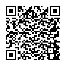 QR Code pour le numéro de téléphone +26774842224