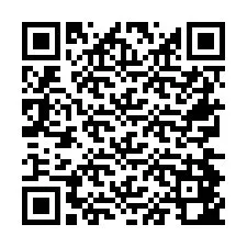 Código QR para número de teléfono +26774842228