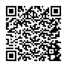 QR-code voor telefoonnummer +26774842244