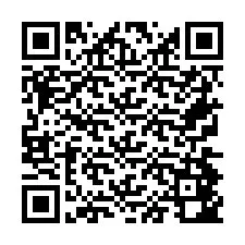 QR код за телефонен номер +26774842255