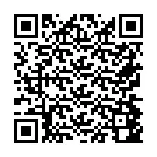 Código QR para número de teléfono +26774842256