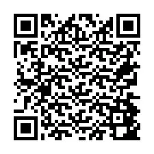 QR код за телефонен номер +26774842259